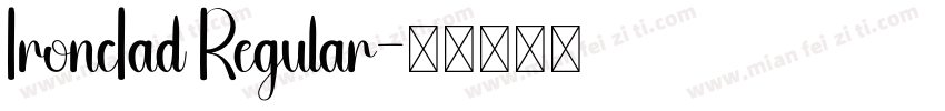 IroncIad Regular字体转换